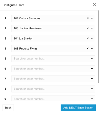 Assign users to your DECT through the 3CX Web Client