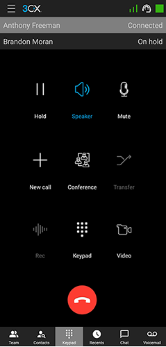 3CX Android app - een ad-hoc conferentiegesprek aanmaken