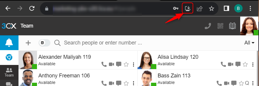 Installeek de Web Client als een app (PWA)